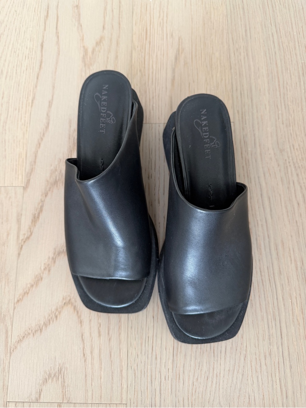Naked Feet Black Infinity Sandals - Picture 3 of 7